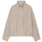HXAO Plaid Bomber Jacket Women's Jacket Spring Autumn 2026 Crop Oversized Long Sleeve Top Casual Zipper Outerwear Outdoor Coats