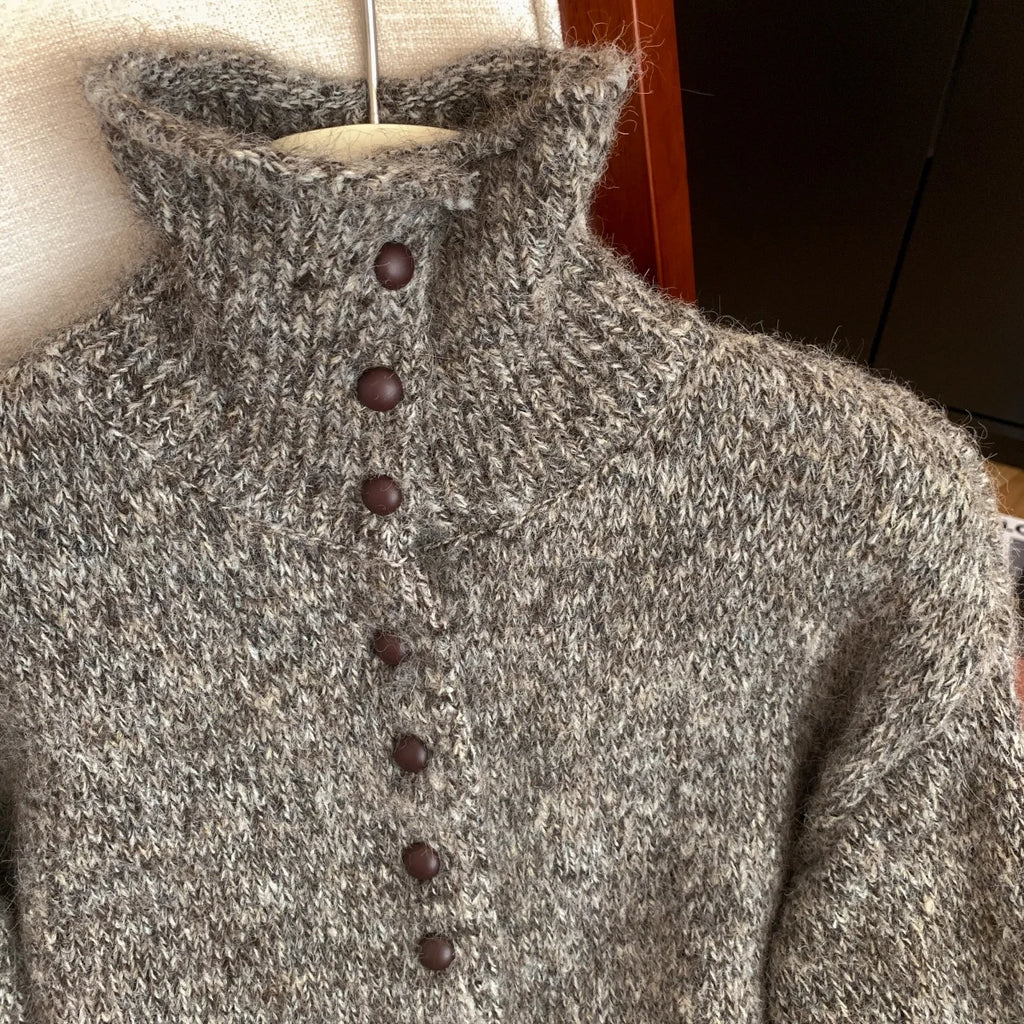 Women's Turtleneck Cardigan Sweater Y2k Vintage 2000s Jumper Knitwear Long Sleeves Korean Soft Cozy Sweater Autumn Winter 2025
