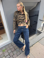 Vintage Leopard Cropped Coat Statement Trendy Faux Fur Spotted Jacket Autumn Casual Chic Fashion Women Street Outfits