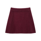 HH Women Skirt Suit Fashion O-Neck Knitted Long Sleeve Single Breasted Pocket Cardigan+Elastic Waist Slim Mini Skirt 3 Color